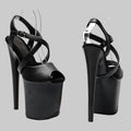 Matte 8-Inch Platform Pole Dance Heels