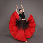 Flamenco Dance Skirt | Gradient Satin | 180–720 Degree | 9 Colors