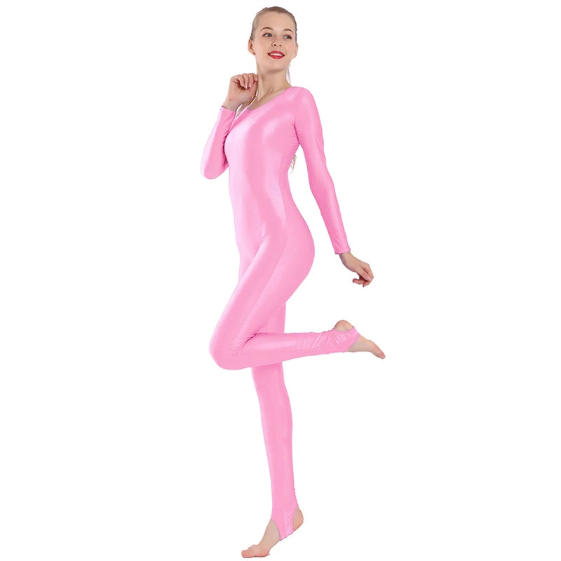Dance Unitard | Long-Sleeve Scoop Neck