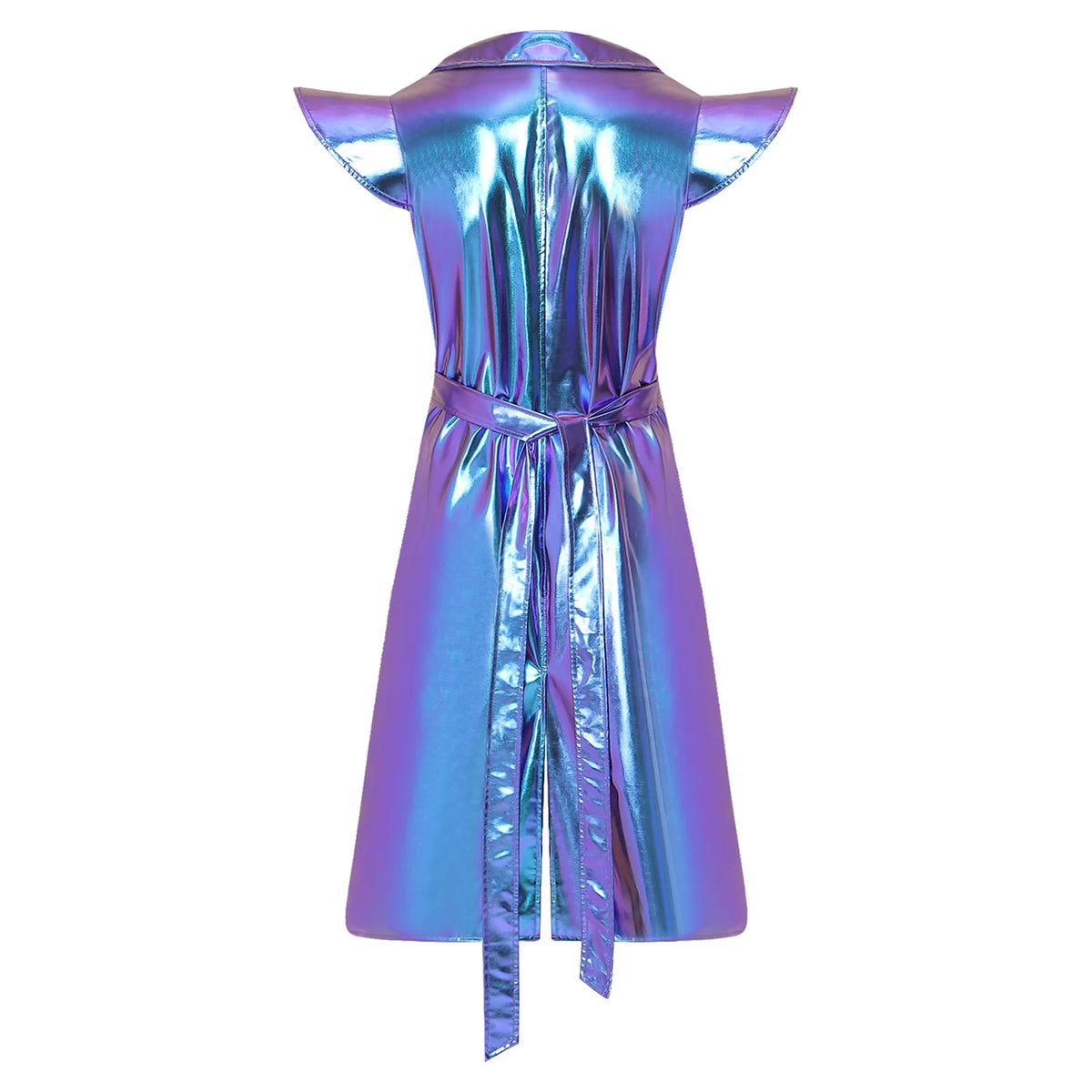 Metallic Longline Vest | Sculpted Shoulders