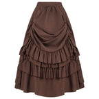Victorian Ruffle Skirt | Steampunk Gothic | S-XXL
