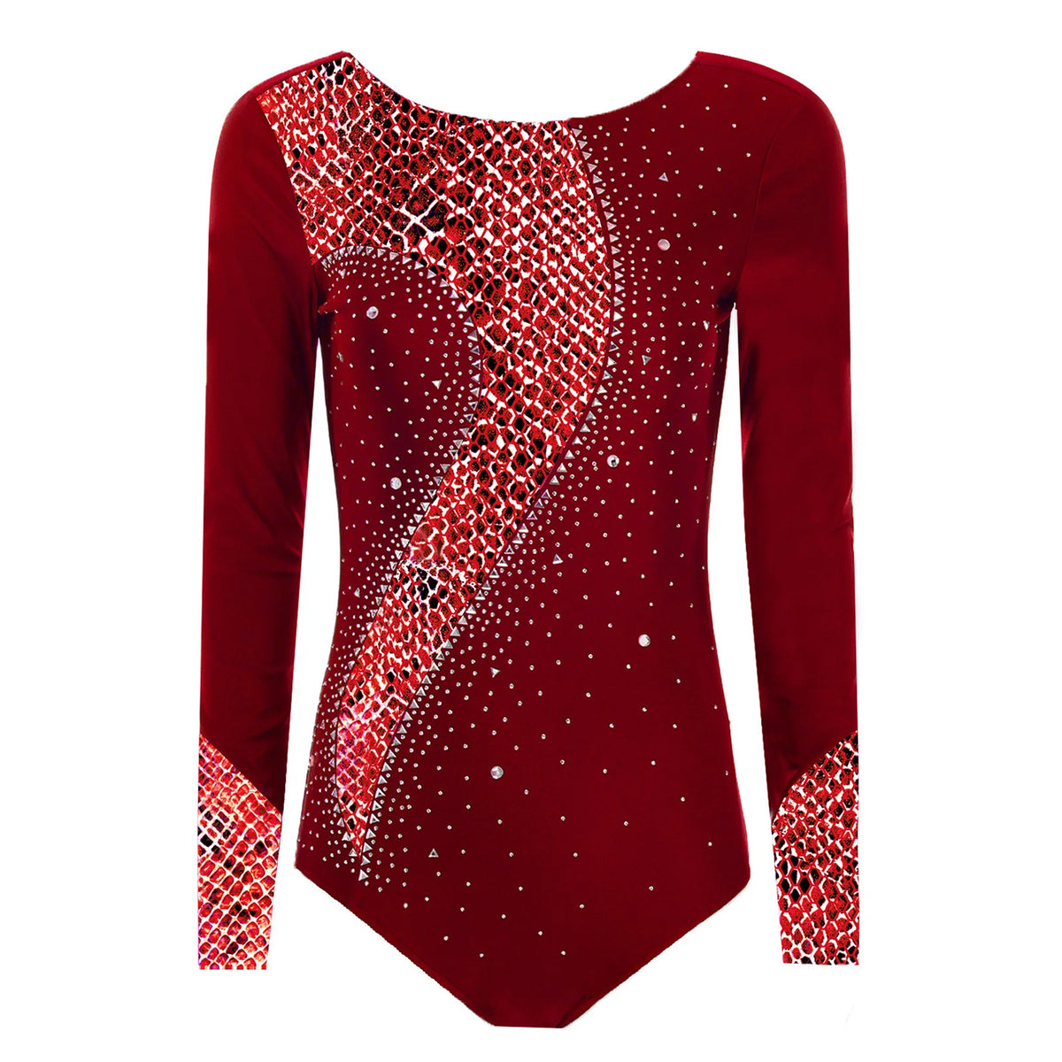 Rhinestone Long-Sleeve Leotard | Butterfly · Leopard · Snake · Starburst