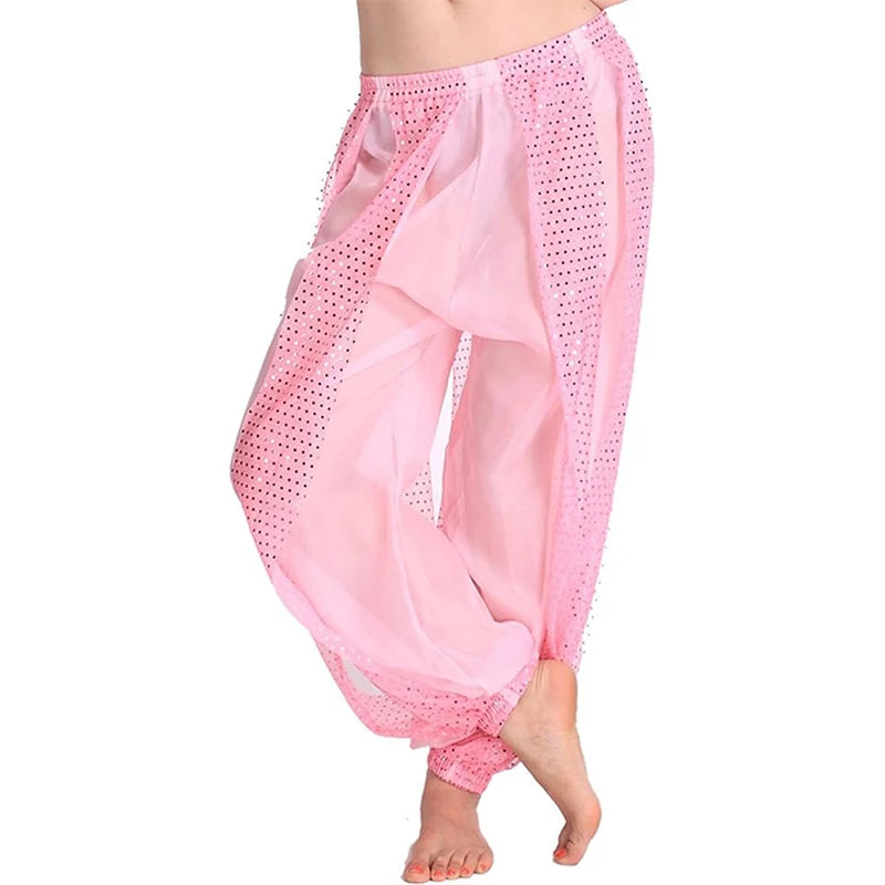Belly Dance Pants | Sequin Chiffon