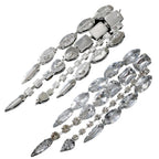 Long Rhinestone Tassel Earrings