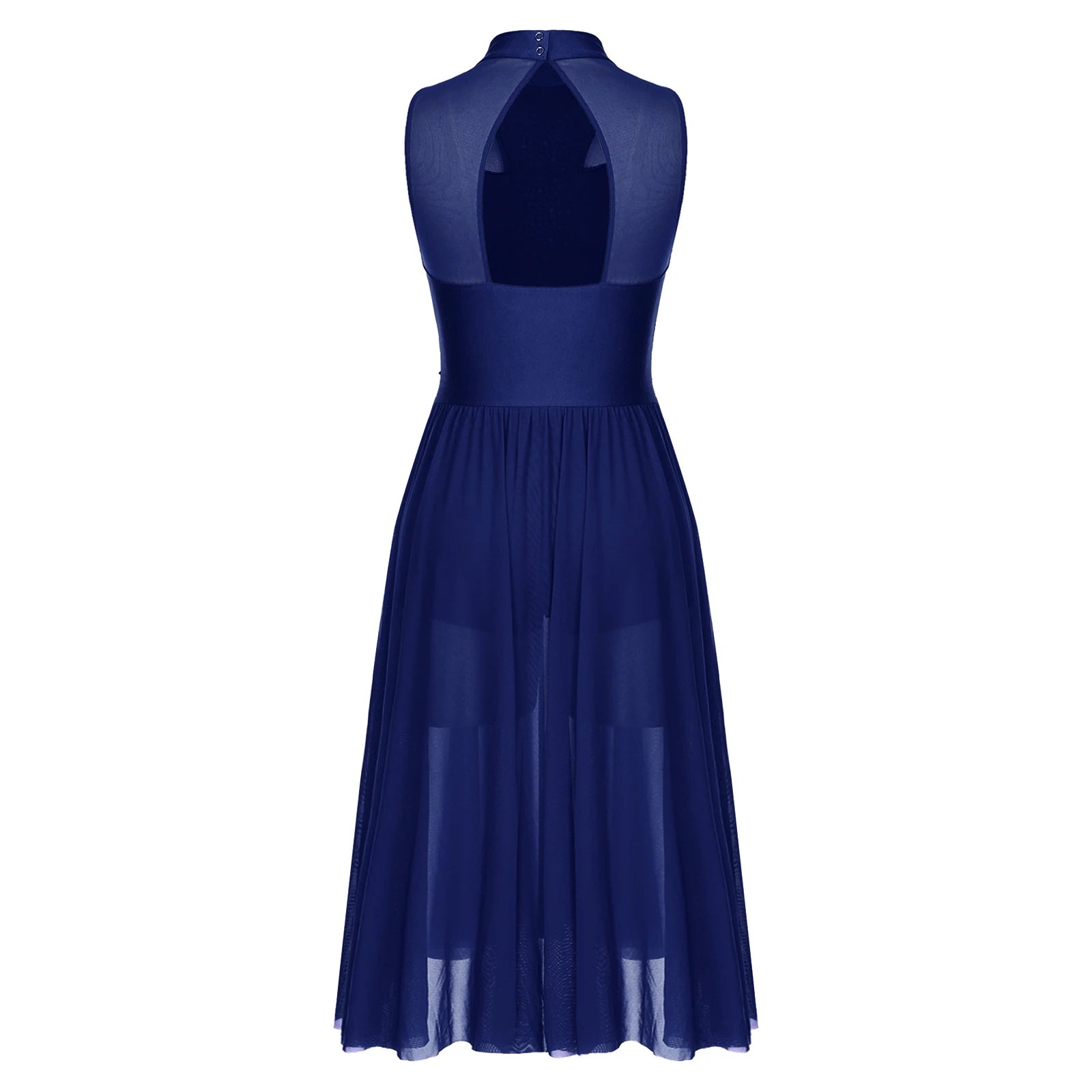 Rhinestone Lyrical Dress | Keyhole Back | Figure Skating