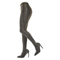 Waist-High Sock Boots | Platform Heel