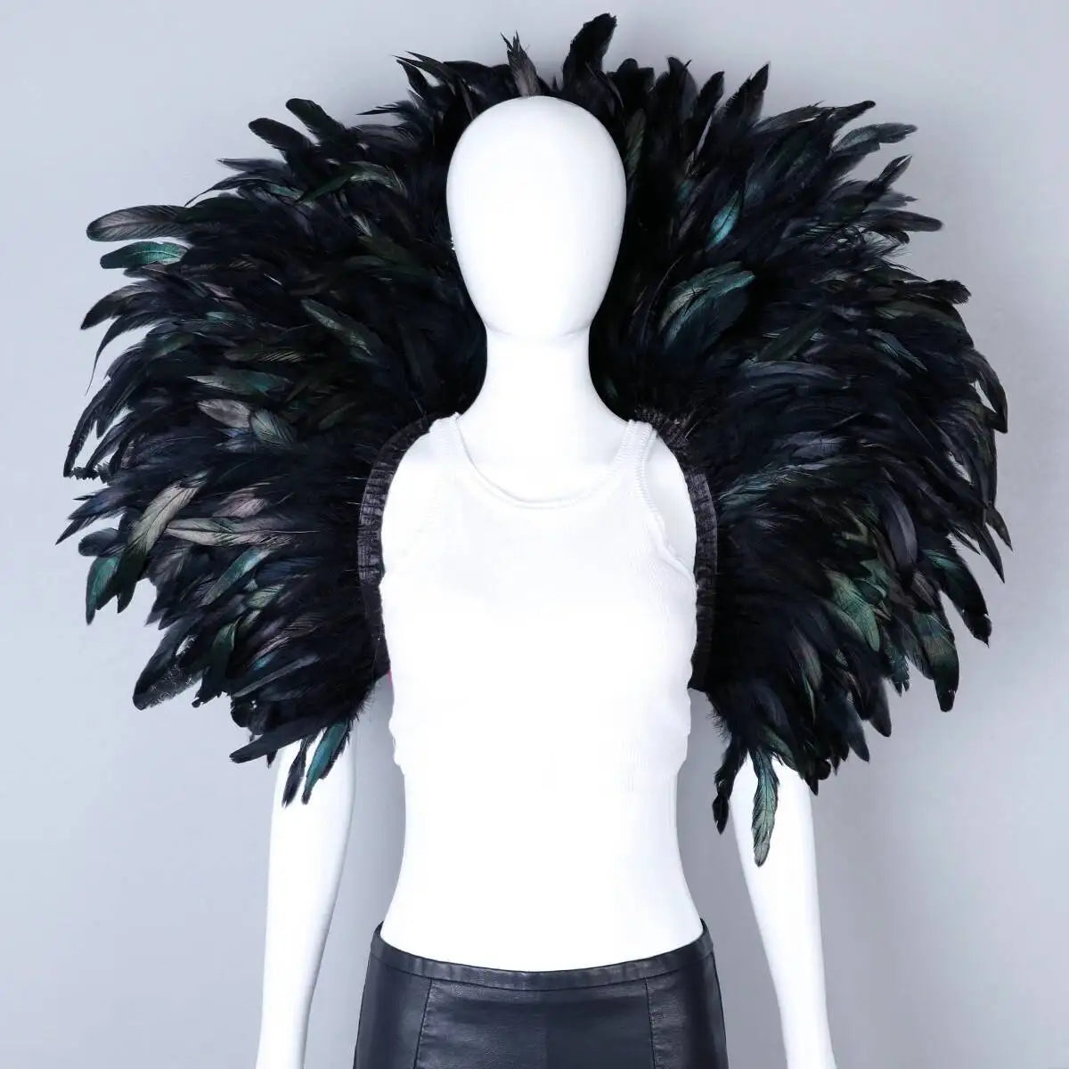 Feather Shoulder Cape | Dramatic Shrug | 13 Colors