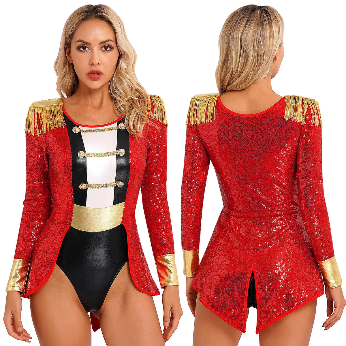 Ringmaster Bodysuit | Tailcoat & Gold Trim