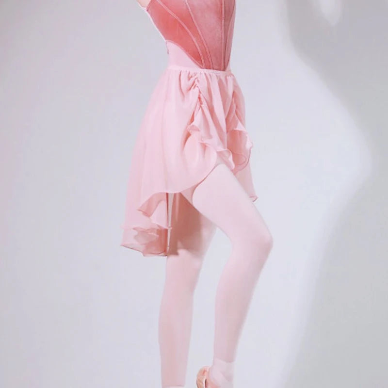 Chiffon Ballet Wrap Skirt | Lace-Up | One Size