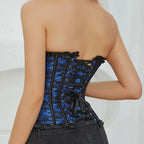 Overbust Corset | Burlesque Waist Cincher | Bow Detail