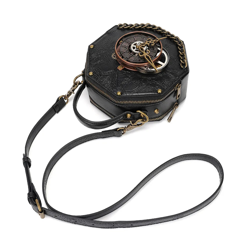Steampunk Crossbody Bag | Clockwork Detail
