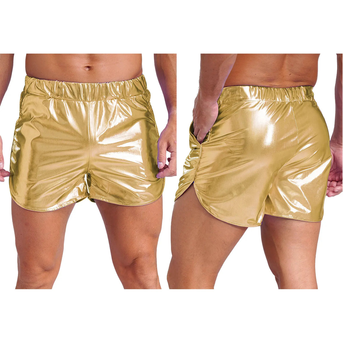Men’s Metallic Shorts | Side Pockets