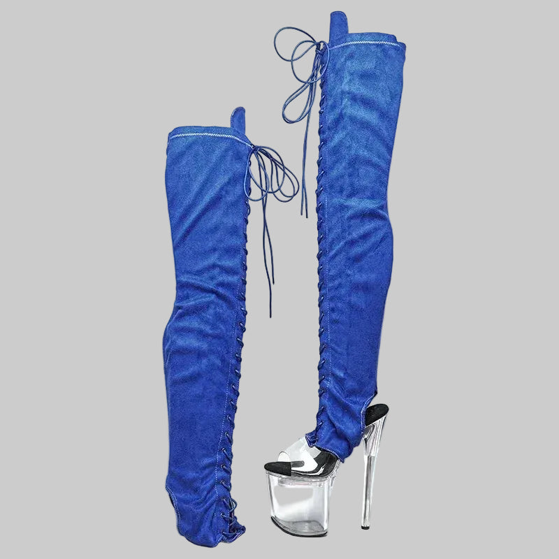 8-Inch Platform Pole Dance Thigh-High Boot Covers