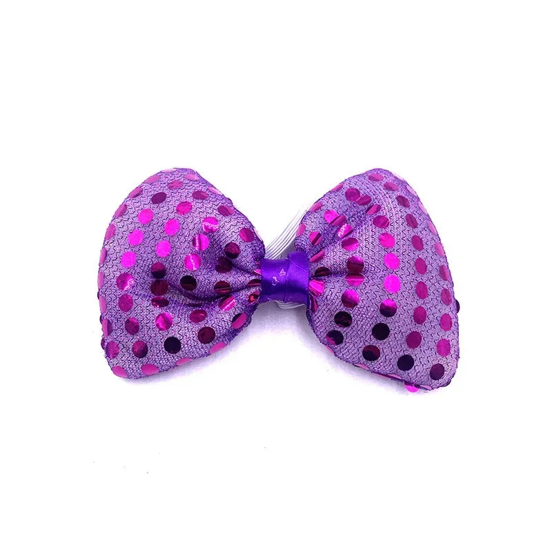 LED Light-Up Sequin Bow Tie | 3 Flash Modes | 10 Colors