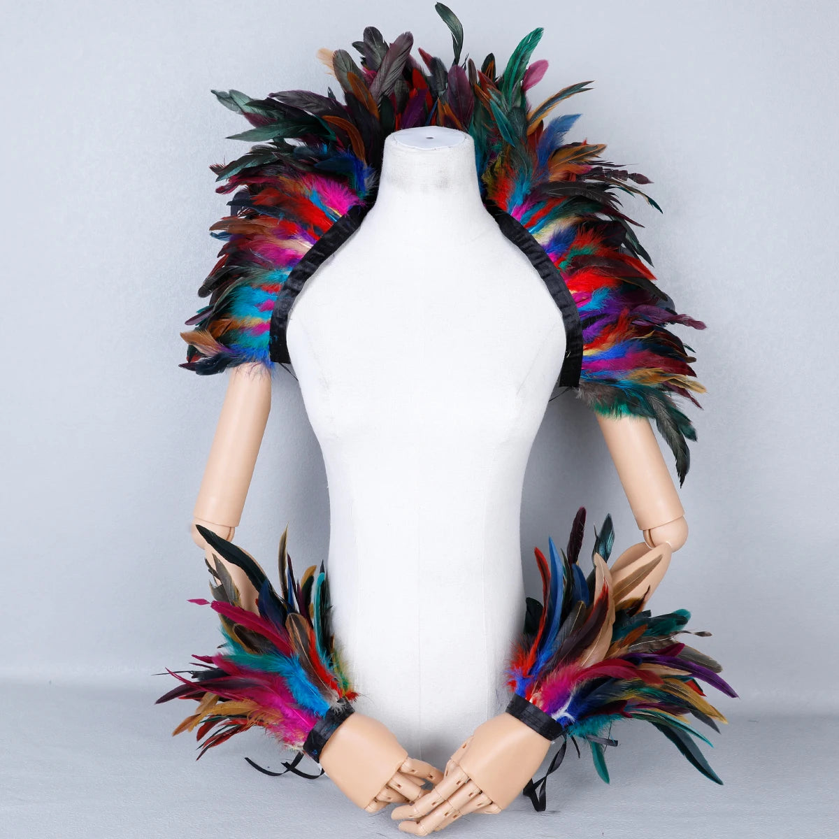 Feather Shoulder Wrap & Epaulettes | Showgirl, Drag & Festival | 28 Colours