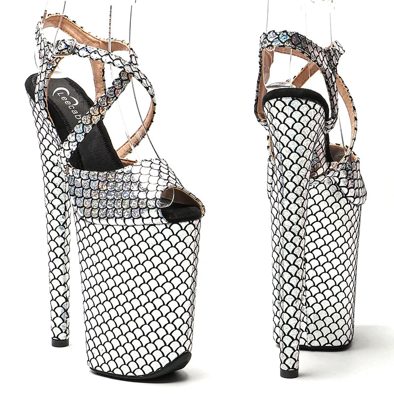 Shiny Platform Sandal Heel – 9 Inch Stage & Pole Dance