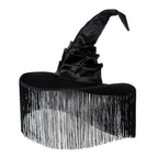 Witch Hat | Wide Brim Tassel | Gothic & Halloween
