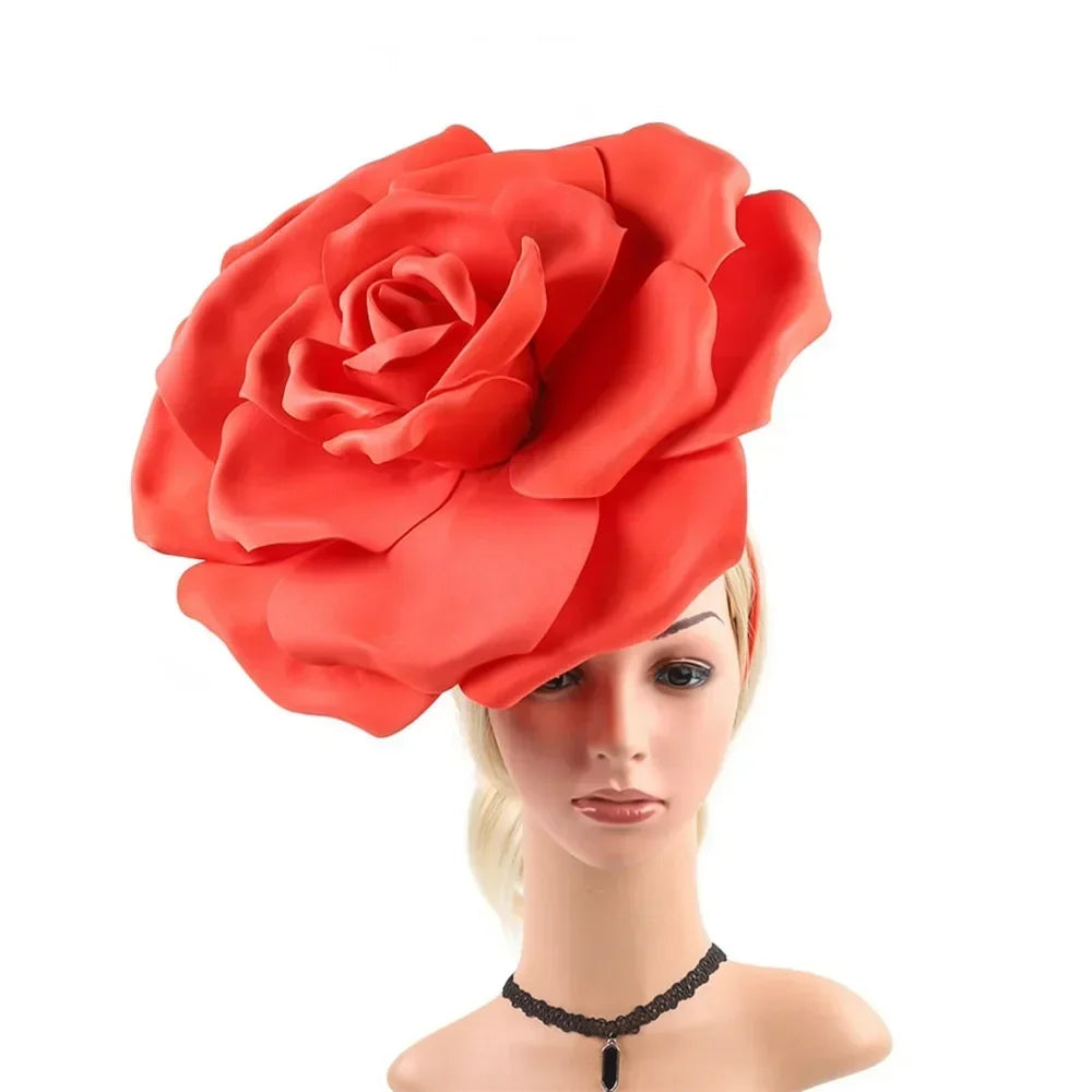 Oversized Rose Fascinator Headband | 40cm | Showgirl | 19 Colors