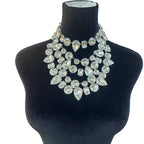 Crystal Statement Necklace | Rhinestone Bib | Stage Jewelry
