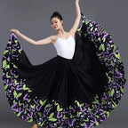 Floral Print Flamenco Skirt | 180–720° Swing | 7 Lengths