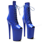 Matte Open-Toe Platform Boot – 9 Inch Stage & Pole Dance