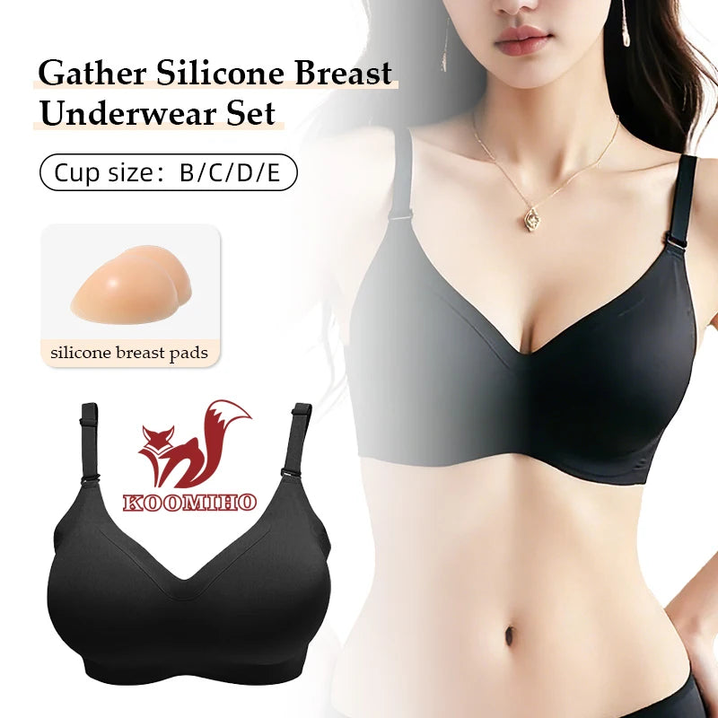 Silicone Breast Form Bra | Drag & Crossdress | B–E Cup