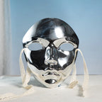 Metallic Full-Face Mask | Silver & Gold | Cosplay & Masquerade