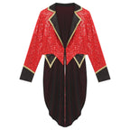 Sequin Ringmaster Tailcoat | Gold Trim | Circus Jacket
