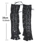 Lace-Up Fingerless Gloves | Gothic