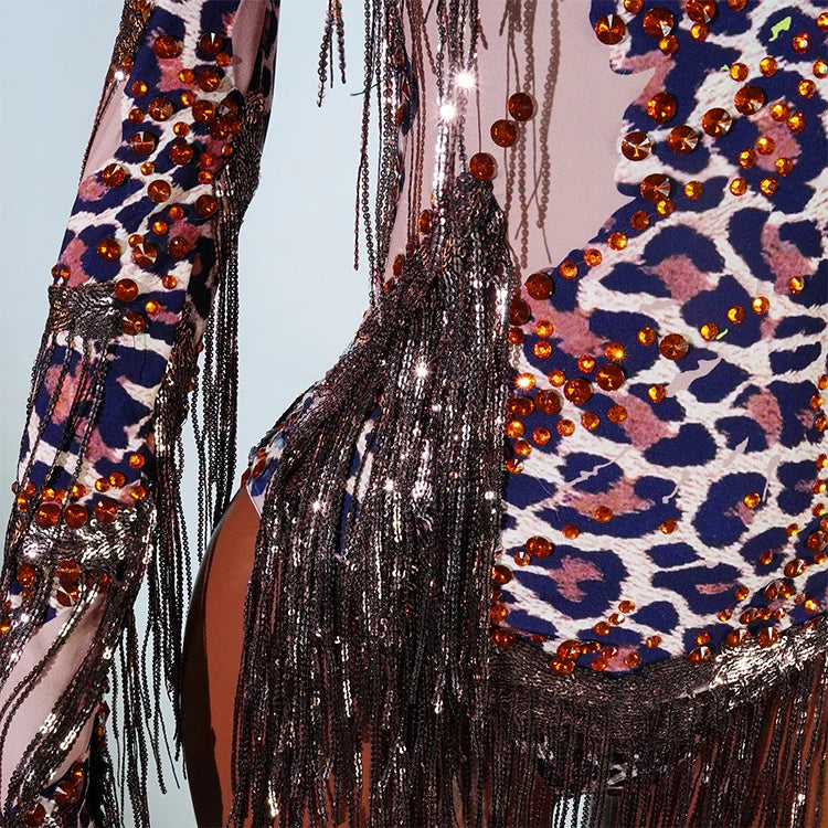 Luxe Rhythm Fringe & Rhinestone Performance Set — Multi‑Color Variants (One Size Fits S–XL)