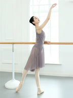 Mid-Length Mesh Ballet Skirt | Draped Tulle | One Size