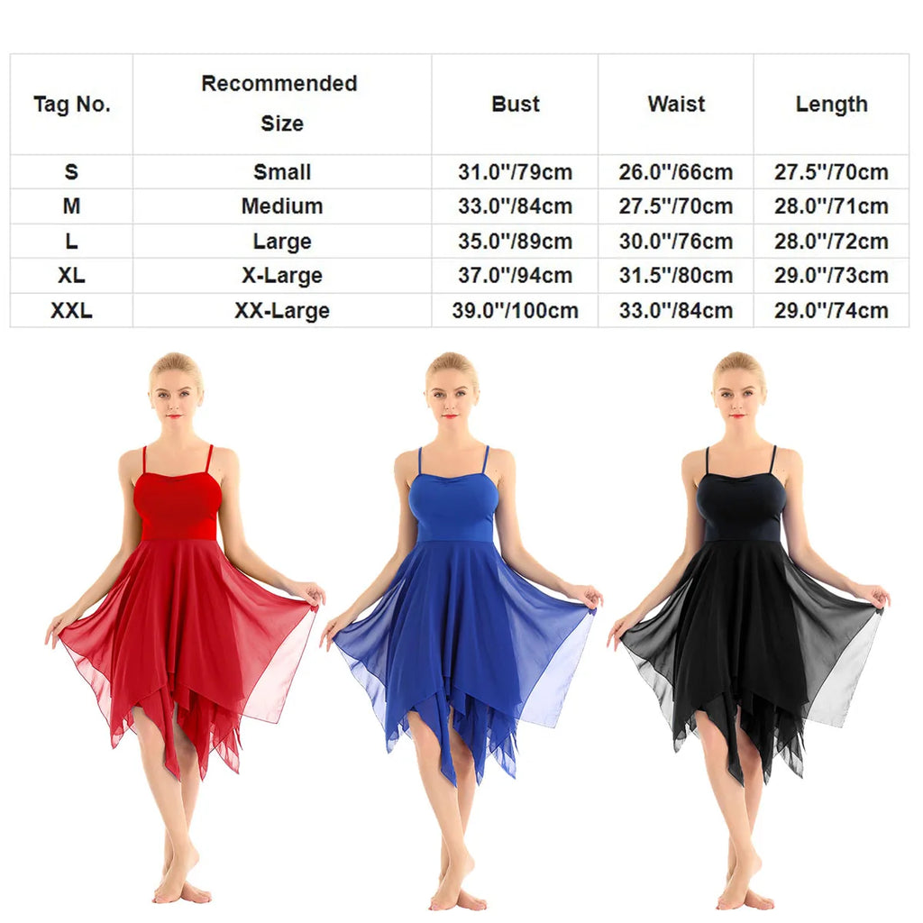 Lyrical Dance Dress | Layered Chiffon Hem