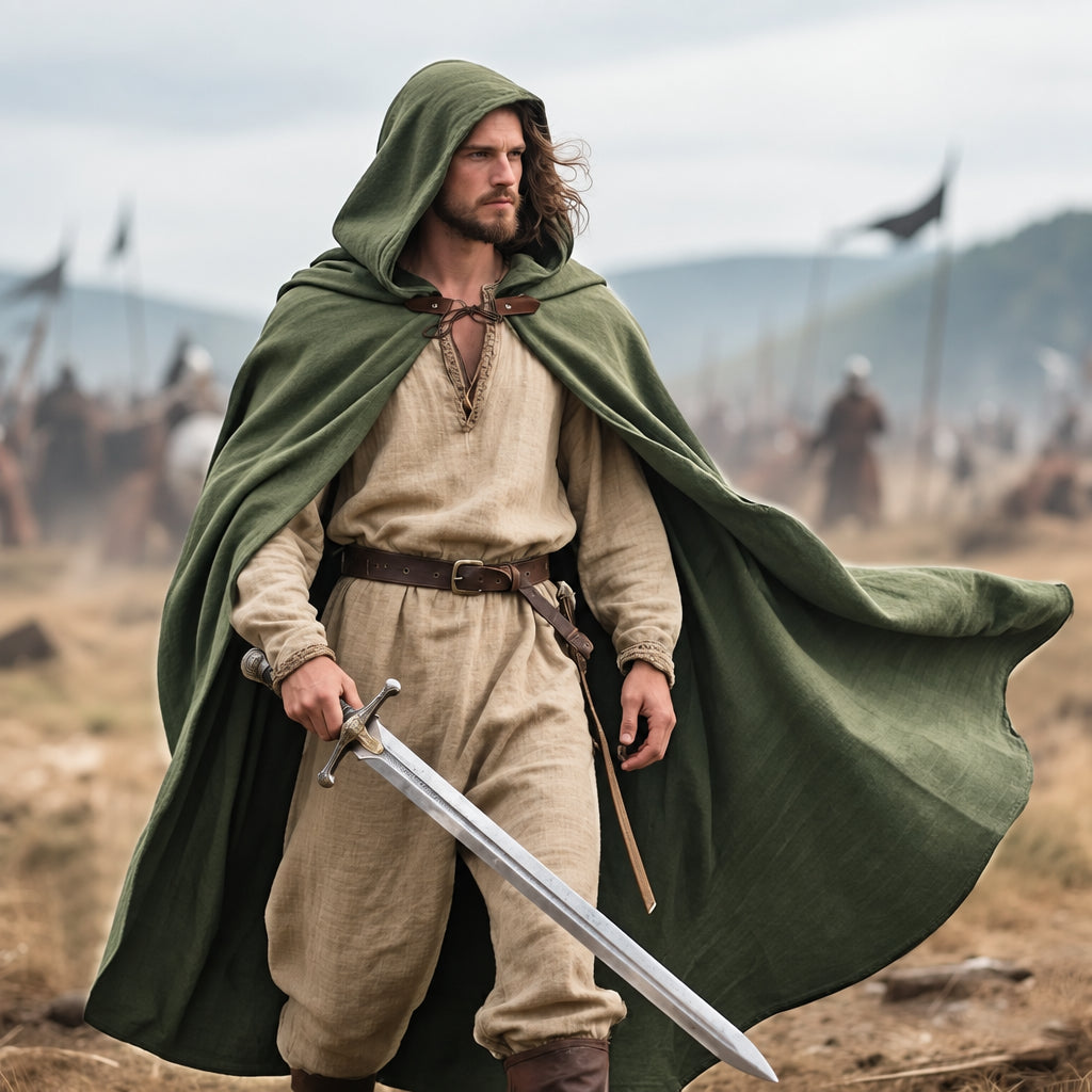 Medieval Hooded Cloak | Costume Cape