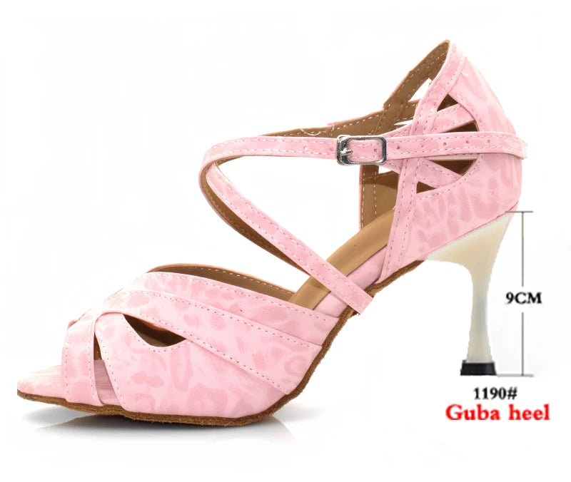Latin Ballroom Dance Heels | Cuban Heel | Multi-Color