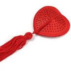Heart Nipple Pasties | Rhinestone Tassel | One Size