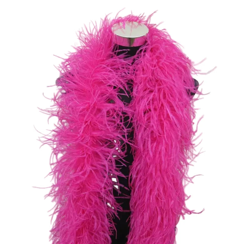 Ostrich Feather Boa | 2 Meters | 6-Layer Fluffy | Performance