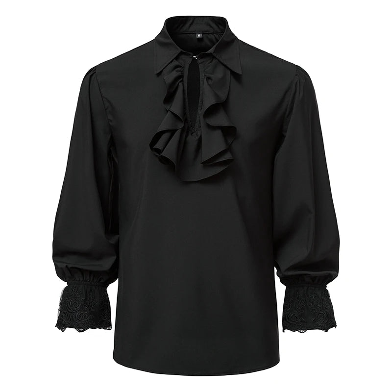 Victorian Ruffle Poet Shirt | Lantern Sleeve | 3 Colors | S-2XL
