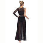 Rhinestone Lyrical Dress | Side Split | Color Block