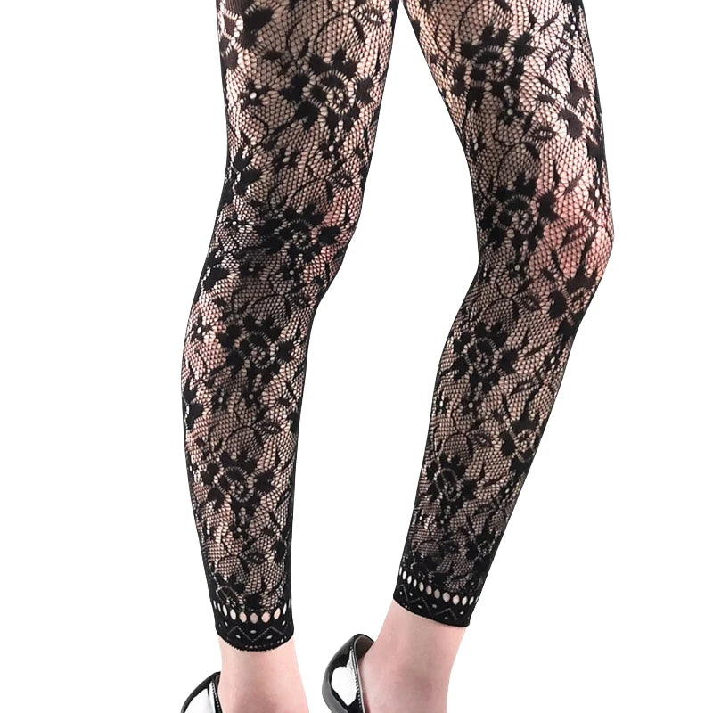 Colored Fishnet Footless Tights | High Waist Leggings | One Size