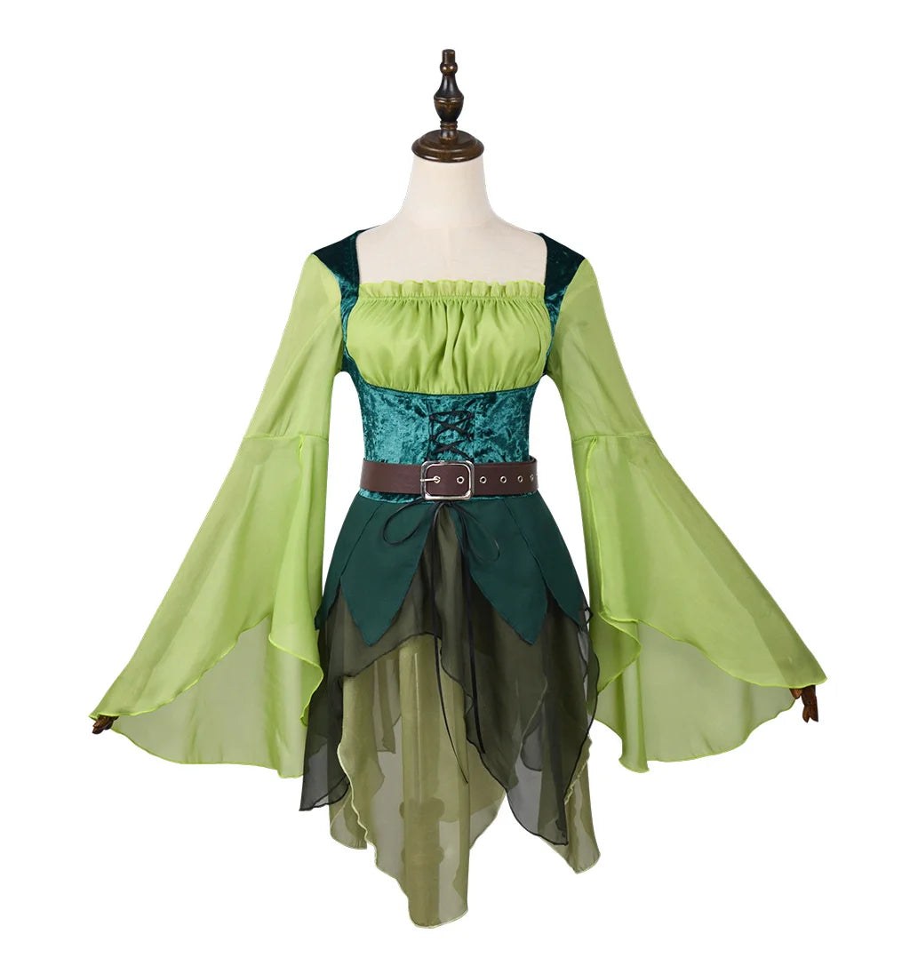 Woodland Elf Dress | Medieval Fantasy | Belt Included