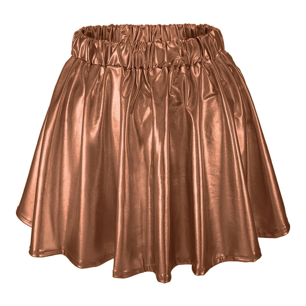 Metallic Swing Stage Skirt | Elastic Waist