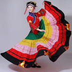 Folk Dance Skirt | Multicolor Sweep