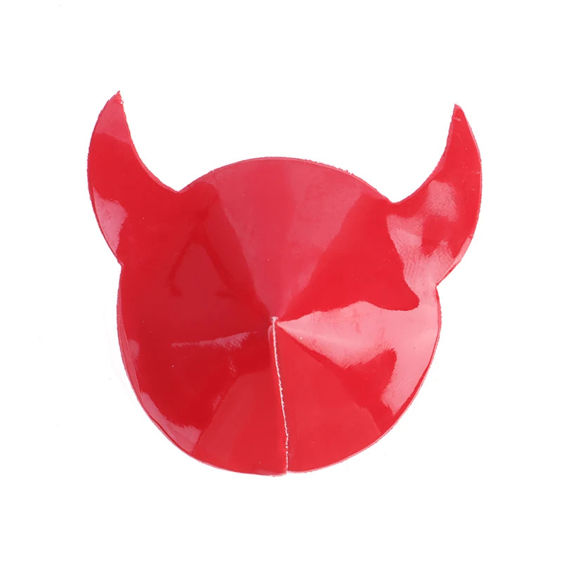 Devil Horn Nipple Pasties | Red | Gothic Stage