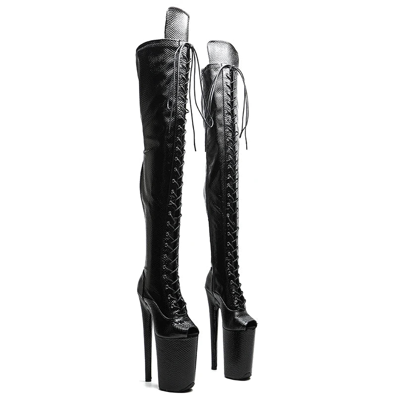 9-Inch Thigh-High Platform Boots
