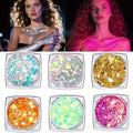 Glow-in-the-Dark Chunky Glitter Gel Set | 6pcs Body Glitter