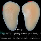 Silicone Hip & Butt Pads | Self-Adhesive or No-Glue | 1050g Pair