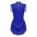 Dance Leotard | Rhinestone Fringe & Mesh