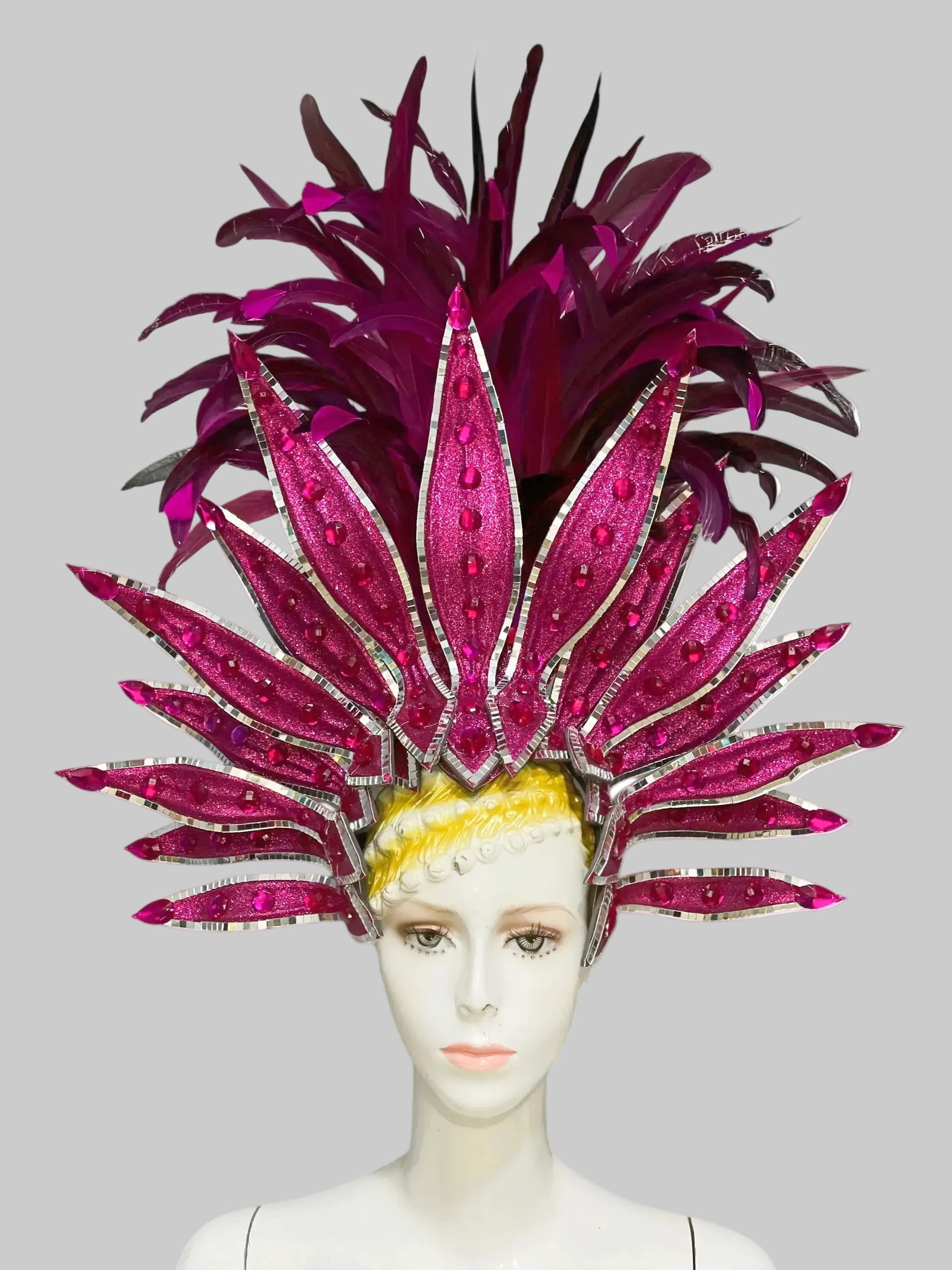 Feather Headdress - Samba Carnival Performance Headpiece