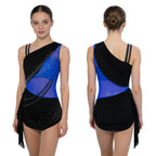 Lyrical Dance Dress | Rhinestone Asymmetric Skirt