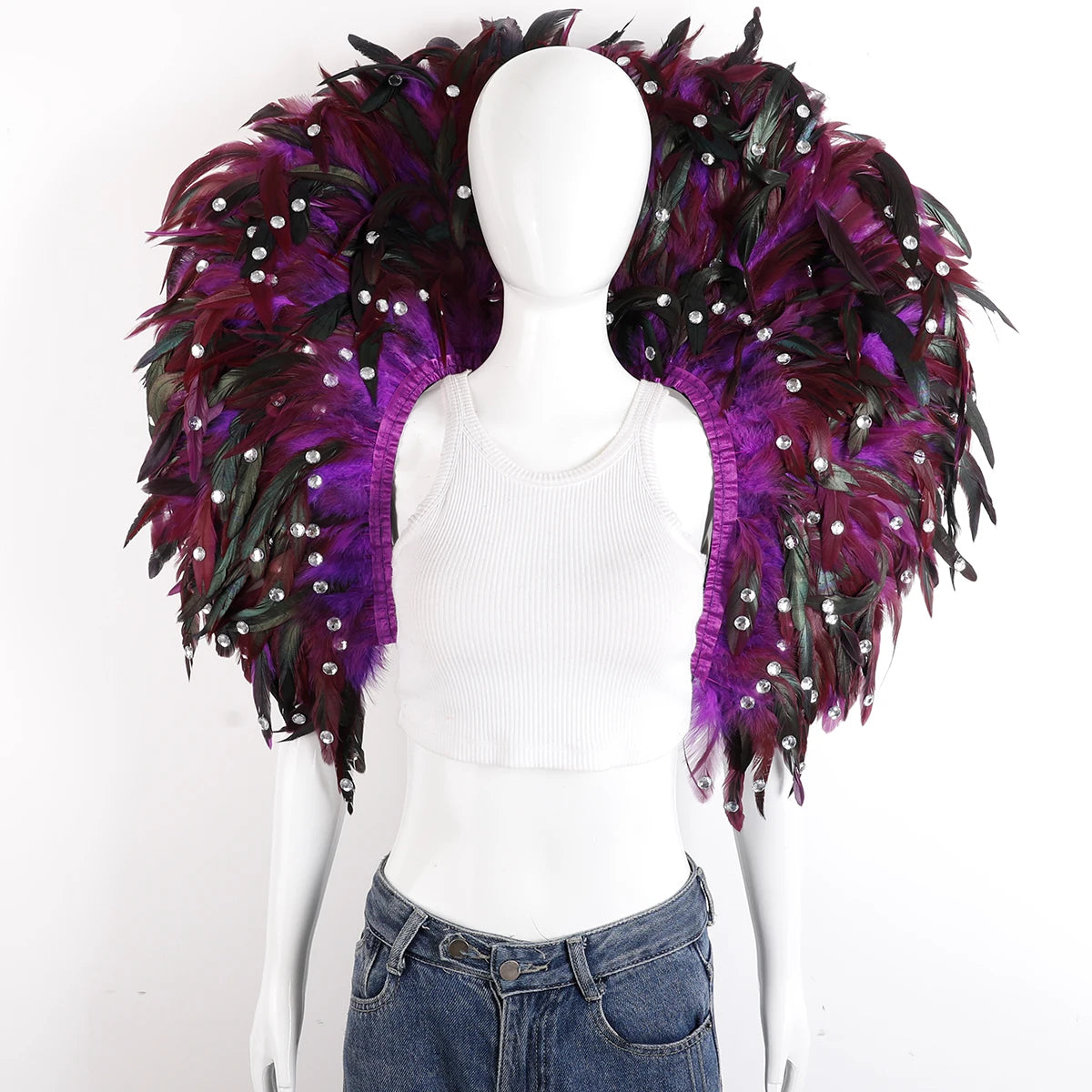 Oversized Feather Shoulder Wrap | Carnival & Stage | 29 Colours